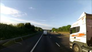 Road Trip Roadchef Sandbach Services to Eddie Stobart Rugby Truck Stop [upl. by Karlis]