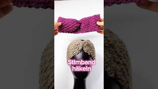 “Neues Stirnband für Häkelanfänger crochet häkeln [upl. by Hsihsa]