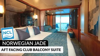 Norwegian Jade  Aft Facing Club Balcony Suite Full Walkthrough Tour  2024  4K [upl. by Serge]