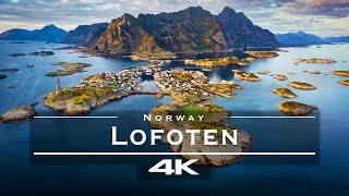 Lofoten Norway 🇳🇴  by drone 4K [upl. by Ranique]