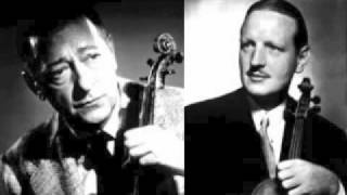 Jascha Heifetz and William Primrose play Arthur Benjamins Romantic Fantasy [upl. by Karalee361]