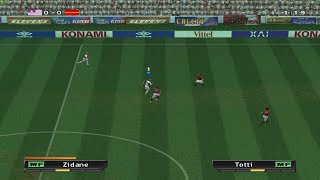 Pro Evolution Soccer 2 ✪ PS2 Gameplay  MADRID vs ROMA 1080p [upl. by Bambi638]