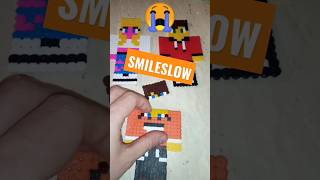 SMILESLOW NIE ŻYJE😭 Bambiki zniszczyły skina smileslow z koralików pyssla smileslow minecraft [upl. by Suidaht397]