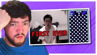 Reacting to How Did I Complete This IMPOSSIBLE Tetris Challenge [upl. by Lissie]