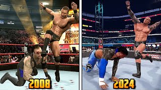 WWE 2K24 Randy Orton Punt Kick Evolution in WWE Games  2008  2024 [upl. by Matthia]