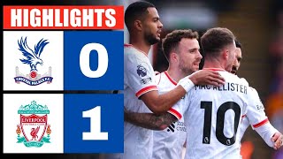 Crystal Palace vs Liverpool 01  All Goals amp Extended Highlights  Premier League 202425 [upl. by Garry]