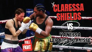 Claressa Shields vs Vanessa Lepage Joanisse FULL FIGHT July 27 2024 Simulation [upl. by Ilse230]