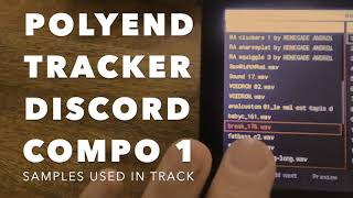 polyend tracker discord compo 1  minimal techno track using samples [upl. by Nyraa]