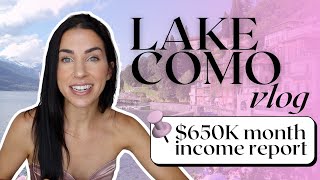 What to do in Lake Como Italy  my biggest revenue Month Ever  REBELLE NUTRITION [upl. by Mcgray]