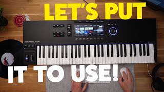 Native Instruments Kontrol S61 mk3  Actual music making [upl. by Arbmahs]