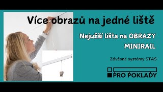 🛠✅ Instalace závěsné lišty na obrazy STAS MINIRAIL [upl. by Zetneuq286]