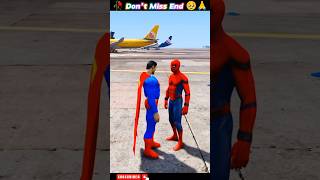 SpiderMan Vs💪 Superman কার কাছে বেশি শক্তিশালী দানব👹 আছে 🥶😱 shorts trending viral cartoon [upl. by Berhley]