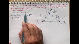 Four point charges are at the corners of a square of side a as shown in Figure P158 Determine the [upl. by Lesh]