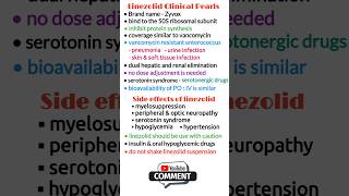 Antibiotics pharmacology Linezolid pharmacology pharmacology made easy antibiotics short video [upl. by Eitak]