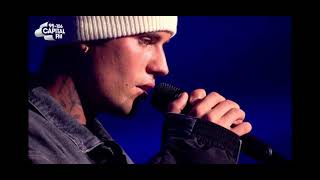 Justin Bieber  Lonely Live At Capital Jingle Bell Ball 2021 [upl. by Rollin]