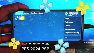 eFootball PES 2024 sur PPSSPP pour la PSP dun téléphone Android [upl. by Anirahtak]