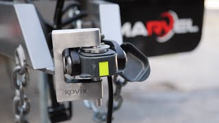 Kovix Alarmed Trailer Lock KTR18  A Quick Guide [upl. by Novj598]