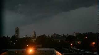 07262012  Severe Thunderstorm WarningTornado Watch  New York City NY Raw Footage [upl. by Cammi]