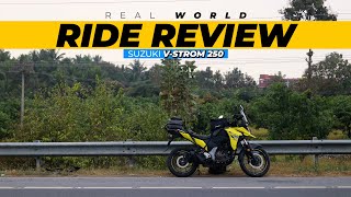 Suzuki VStrom 250 Real World Performance Handling Comfort Engine Heating Gears and Ride Review [upl. by Heise]