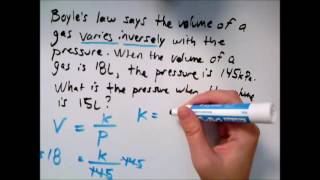 Word problem on inverse variation [upl. by Anissej]