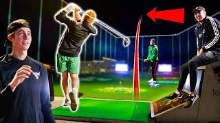 Insane Long Drive Competition At Top Golf  Hitting Them Out [upl. by Kudva]