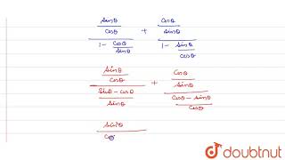 Prove that  tan theta1 cot theta  cot theta1 tan theta  1  cos theta cosec [upl. by Anatak]