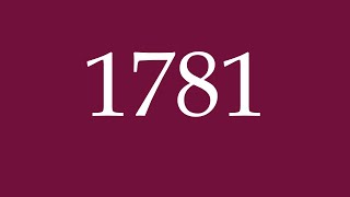 How to Pronounce 1781 Correctly in German [upl. by Wiseman74]