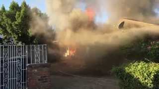 Man rescued from burning Fresno home [upl. by Coben]