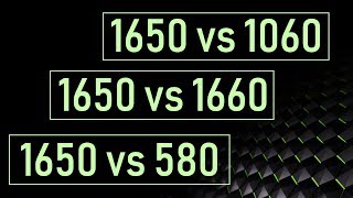 GTX 1650 vs 1060 vs 1660 vs rx580 test in 9 games [upl. by Luz182]