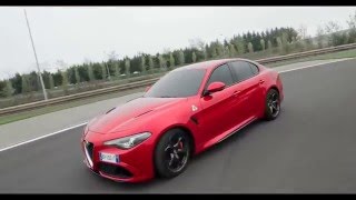 GIULIA QUADRIFOGLIO in pista ad ARESE [upl. by Eirrol673]