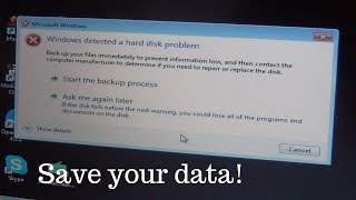 ⚠️ Windows detected a hard disk problem 😩 [upl. by Dnomsaj]