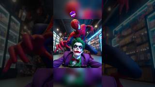 Spiderman Saving the Store from Attackers 😱  Spiderman vs joker marvelstars brawlstars shorts [upl. by Nillok]