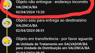 Correios  Objeto não entregue endereço incorreto  Endereço incorreto Correios [upl. by Daryn958]