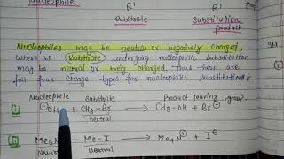 Aliphatic nucleophilic substitution  Organic chemistry Msc 1st semester [upl. by Dorree]