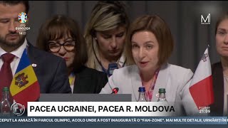 Maia Sandu la Summitul pentru Pace din Elveția  „Pacea în Ucraina înseamnă și pacea în Moldova” [upl. by Aseyt905]