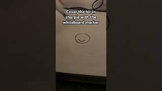 How to get sharpie off of whiteboard sharpie whiteboard marker drawing [upl. by Eittel695]