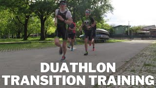 Duathlon transition training  Triathlon club Swibir 🏃‍♂️🚴🏃‍♂️ [upl. by Inava]