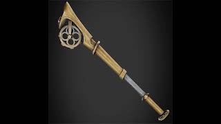 Arcane Ekko Fireflight Mace 3D printable model  replica  prop  cosplay  stl  print file [upl. by Sears]