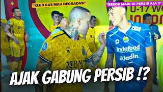 Keakraban Eks Serie A Stefano Beltrame amp Nainggolan di Laga Persib melawan Bhayangkara FC [upl. by Alleda]