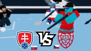 czechia vs slovakia world cup semifinals Roblox floorball [upl. by Car]