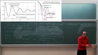 Mécanique du point cours 14  oscillateur amorti suite  moment cinétique début [upl. by Aerdna221]