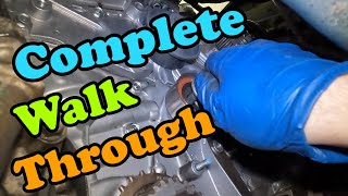 20072013 Acura MDX Timing Belt and Water Pump Step by Step Repair [upl. by Ecirtaeb]