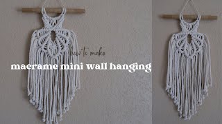 DIY Macrame Wall Hanging  Easy Tutorial for Beginners [upl. by Nalid]