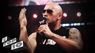 The Rock’s Best Verbal Smackdowns WWE Top 10 [upl. by Ylahtan]