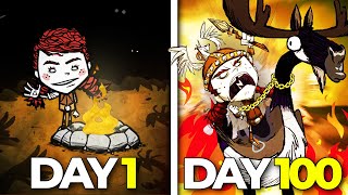 I Played 100 Days of Dont Starve Together [upl. by Yecies]