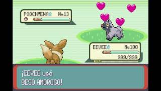 POKEMON EMERALD  EEVEE  BESO AMOROSO  LOVELY KISS [upl. by Gregrory618]