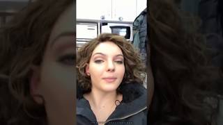 Camren Bicondova on the set of quotGothamquot season 4  February 9 2018 [upl. by Ocsic480]