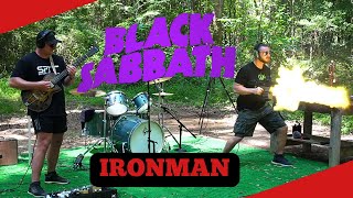 Black Sabbath  Ironman  Guns Drums and Guitar Cover  Gun Drummer amp IraqVeteran8888 [upl. by Eelyk740]