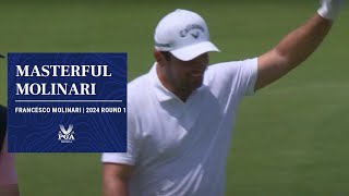 Francesco Molinaris Brilliant HoleOut  2024 PGA Championship [upl. by Yanej]