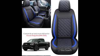 Custom Fit Car Seat Covers Full Set for Honda Ridgeline20062024 [upl. by Chapa]